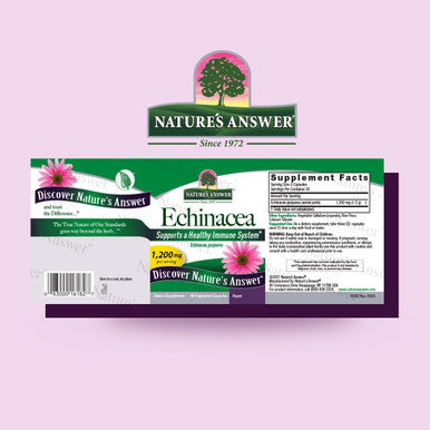 Nature'S Answer Echinacea Purpurea Herb Vegetarian Vegan 900 mg 90 Capsules Non GMO Gluten