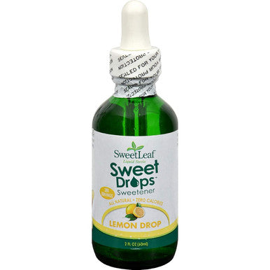 Sweetleaf Sweet Drops - Flavored Stevia Liquid Sweetener Organic Stevia Extract Zero Calories Gluten Keto Friendly Non GMO Natural Flavor Sugar Alternative - Lemon 2 Fl Oz (Pack of 1)