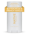 Native Deodorant | Natural Deodorant for Women and Men, Seasonal Scents, Aluminum Free with Baking Soda, Probiotics, Coconut Oil and Shea Butter | Buttercream & French Vanilla