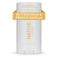 Native Deodorant | Natural Deodorant for Women and Men, Seasonal Scents, Aluminum Free with Baking Soda, Probiotics, Coconut Oil and Shea Butter | Buttercream & French Vanilla