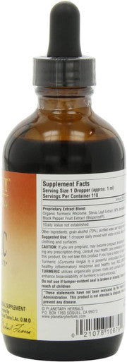 Planetary Herbals Turmeric Full Spectrum Liquid by Planetary Ayurvedics, Support for Antioxidant and Healthy Inflammation Response, 4 Ounces