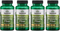 Swanson Prebiotic + Probiotic Fiber - Natural Supplement Promoting Digestive System & Immune Health Support - Aids Regularity & GI Tract Health - (60 Capsules 500 Million CFU Each) (4 Pack)