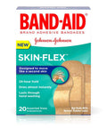Band-Aid Brand Skin-Flex Adhesive Bandages, Assorted Sizes, 20 Bandages Per Box (4 Boxes)
