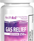 HealthA2Z Gas Relief Simethicone 250mg Fast Acting Gas Relief Bloating Pressure Discomfort