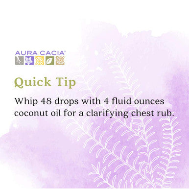 Aura Cacia Rosemary Essential Oil GC/MS Tested for Purity 15ml 0.5 fl. oz.