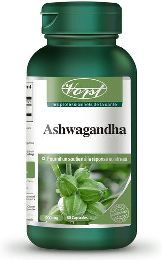 Ashwagandha 1000mg Per Serving (500mg Per Capsule) 60 Capsules Anti Stress Adrenal Fatigue Lack of Energy Difficulty Root Powder Extract Withanolides 1.5% Supplement Non-GMO