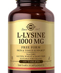 Solgar L-Lysine 1000 Mg 100 Tablets - Enhanced Absorption And Assimilation - Promotes Integrity Of Skin And Lips - Collagen Support - Amino Acids - Non Gmo Vegan Gluten Free - 100 Servings