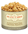 The Peanut Shop of Williamsburg Lightly Salted Handcooked Virginia Peanuts, Williamsburg Peanuts, Non-Gmo, Kosher Certified - 18 Oz Tin
