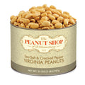 The Peanut Shop of Williamsburg Lightly Salted Handcooked Virginia Peanuts, Williamsburg Peanuts, Non-Gmo, Kosher Certified - 18 Oz Tin
