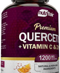 NutriFlair Quercetin with Zinc and Vitamin C 1200mg, 120 Capsules