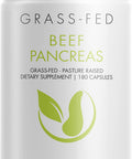 Codeage Grass Fed Beef Pancreas Supplement Glandulars - Freeze Dried, Non-Defatted Desiccated Beef Pancreas Pills Pancreatic Enzymes Diet Meat - Pasture Raised Argentina Beef Vitamins - 180 Capsules