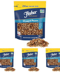 Fisher Chef's Naturals Pecan Halves 24 oz Resealable Bag, Unsalted Raw Nuts for Cooking, Baking & Snacking, Healthy Snacks for Adults, Vegan Protein, Keto Snack, Gluten Free Raw Pecans Halves