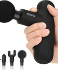 Mini Massage Gun, Powerful Fascial Gun Portable Deep Tissue Percussion Muscle Back Head Massager For Pain Relief With 4 Massage Heads High-Intensity Vibration Rechargeable Small Massage Gun