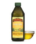 Pompeian Mild Taste Olive Oil - 68 fl oz (2 L) | Olive Oil for High Heat Cooking - Mild Flavor for Baking and Sauteing - High Smoke Point - Value Size