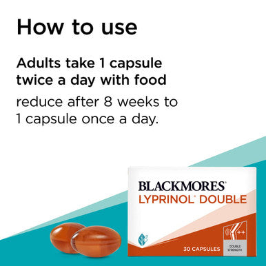 Blackmores Lyprinol Double 30
