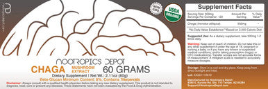 Chaga Mushroom Powder | 60 Grams | Inonotus obliquus | Organic ing Body Extract | Supports Immune Health | Promotes Healthy Cellular Function