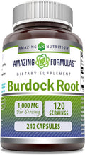 Amazing Nutrition Formulas Burdock Root Supplement | 1000 Mg Per Serving | 240 Capsules | Non-GMO | Gluten | Made in USA
