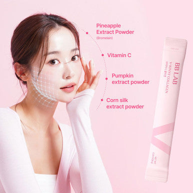 BB LAB Gift for Women Debloat Collagen Powder Drink Mix 3,000mg Marine Collagen Peptides Zero Sugar with Probiotics & Bromelain for Digestive Support Pink Lemonade 15 Sticks