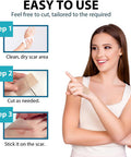 Silicone Scar Tape(1.6" 120"Roll-3M), Medical Silicone Scar Sheets, Strips, Scars Away, Effective Professional Scar Removal Sheets For Keloids, Tummy Tuck, C-Section, Acne, Burn Et