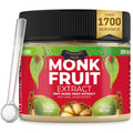 100% Monk Fruit Extract (90X Sweeter Than Sugar) Monk Fruit Sweetener No Erythritol, Sugar Substitute, Zero Calories, Zero Glycemic, Non-GMO, 25% Mogroside V - Transparency Foods (1.5oz, 850 servings)