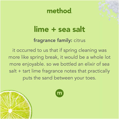 Method Dish Soap Refill Lime + Sea Salt Recylable Bottle Biodegradable Formula Tough on Grease 54 Fl Oz (Pack of 1)