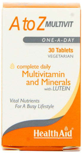 Health Aid A To Z Multivit New Improved 30 Tablets