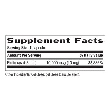 Country Life Biotin High Potency 10Mg 120 Count Certified Gluten Free Certified Vegan Verified Non Gmo