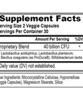 Evlution Nutrition Probiotic - 60 Probiotic Veggie Capsules - 40 Billion CFUs - Easy to Swallow Probiotic Supplement