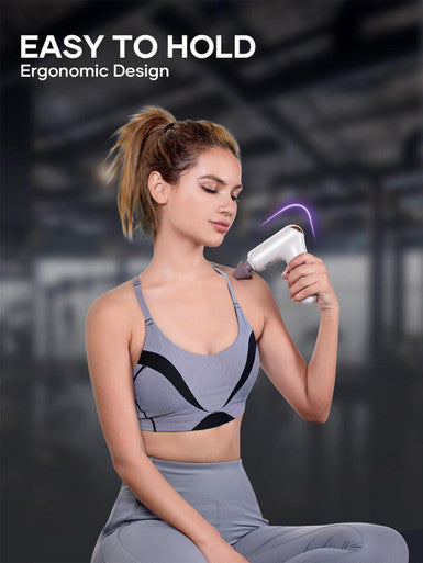 Breo Lucky 7 Massage Gun With Heat, Deep Tissue Muscle Massager, Stimulator, Body Relaxation, Low Noise For Recovery, Sports