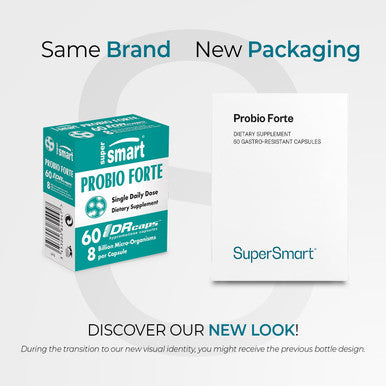 Supersmart Probio Forte 8 Billion MicroOrganisms per Capsule Probiotics for Women Men Immune System Booster with Lactobacillus Acidophilus NonGMO GlutenFree 60 DR Caps