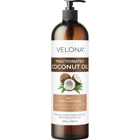 velona MCT Coconut Oil - 32 Fl Oz | 100% Pure and Natural Carrier Oil | Fractionated | Skin, Face, Body, Hair Care | Use Today - Enjoy Results