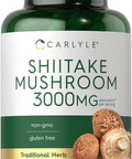 Carlyle Shiitake Mushroom Extract | 3000mg | 200 Capsules | Non-GMO Gluten