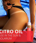 COCOSOLIS - Citro Tan Accelerator with Vitamin E, Body Lotion for Natural Tan - Sunbed Cream for a Chocolate Tan - Coconut oil, Jojoba oil, Pomegranate oil for Healthy & Radiant Skin (110 ml)