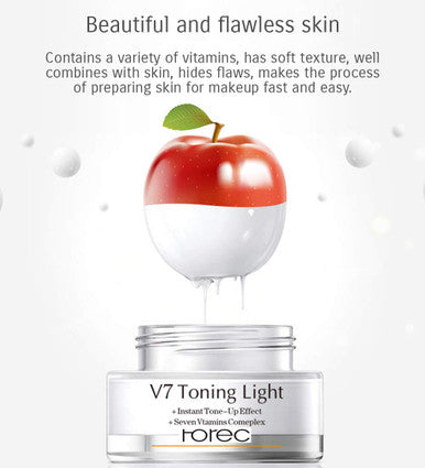 BIOAQUA V7 Toning Light Cream For Lazy Makeup Multivitamin Complex Oat Hyaluronic Acid Concealer Moisturizing 50g