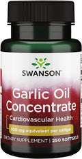 Swanson Garlic Oil Equivalent to 500 Milligrams 250 Sgels