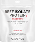 Codeage Grass-Fed Beef Isolate Protein Powder Supplement - 20 Amino Acids Collagen-Rich - Athletes & Sports - Unflavored Carnivore Protein Supplement BCAA & EAA Supplement - Gluten- - 26.45 oz