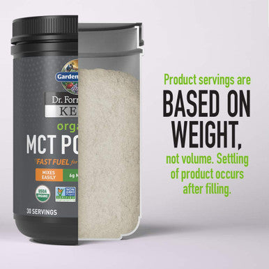 Garden of Life Dr. Formulated Keto Organic Mct Powder - 30 Servings 6G Mcts From Coconuts Plus Prebiotic Fiber & Probiotics Certified Organic Non-Gmo Vegan Gluten Free Ketogenic & Paleo