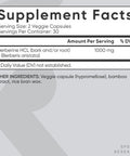 Sports Research Berberine - Herbal Ayurvedic Metabolic Health Support - 1000 Mg - 60 Capsules - Vegan Certified, Gluten-Free, Non-Gmo