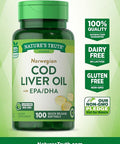 Nature's Truth Norwegian COD Liver Oil Supplement, 100 Count
