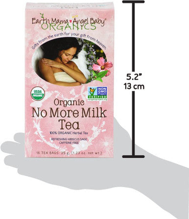 Earth Mama Organic No More Milk Tea for Weaning from Breastmilk, 16 Teabags/Box, Pack of 3