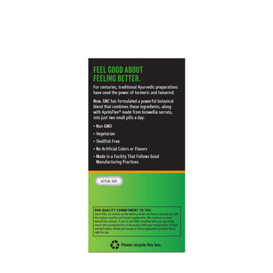 Gnc Tamaflex Fast Acting, 60 Vegetarian Capsules, Joint Support