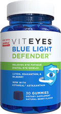 Viteyes Blue Light Defender Gummies with Astaxanthin Lutein Zeaxanthin Trusted Eye Care Brand Eye Health Supplement in Place of Blue Light Glasses 30 Ct Gummies 0.65 pounds