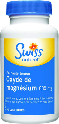 Swiss Natural Magnesium Oxide Hi Potency 835mg Tablet 90