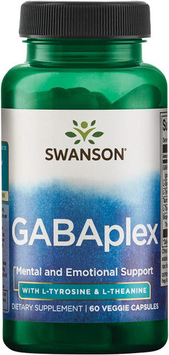 Swanson Amino Acid Gabaplex w/L-Tyrosine & L-Theanine 60 Veg Capsules