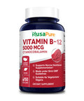 Vitamin B12 - 5000 MCG 150 Veggie Capsules (Non-GMO & ) - Max Strength Vitamin B 12