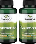 Swanson Glucomannan (Konjac Root) 665 mg 90 Caps (2 Pack)