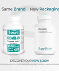Supersmart Bromelain 1500 mg 3000 GDU Per Day Enzymes Extracted from Pineapple Roots Anti Inflammatory Supplement Digestive System Booster NonGMO Gluten Free 90 DR Capsules