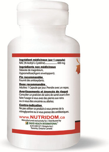 Nutridom Nac 600Mg 60 Caps