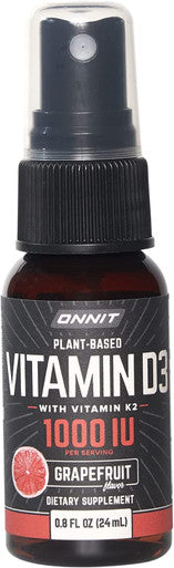 Onnit Labs Vitamin D3 Spray K2 Grapefruit 0.8 Fl Oz