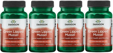 Swanson Zealand Green Lipped Mussel Oil 30 Sgels (4 Pack)